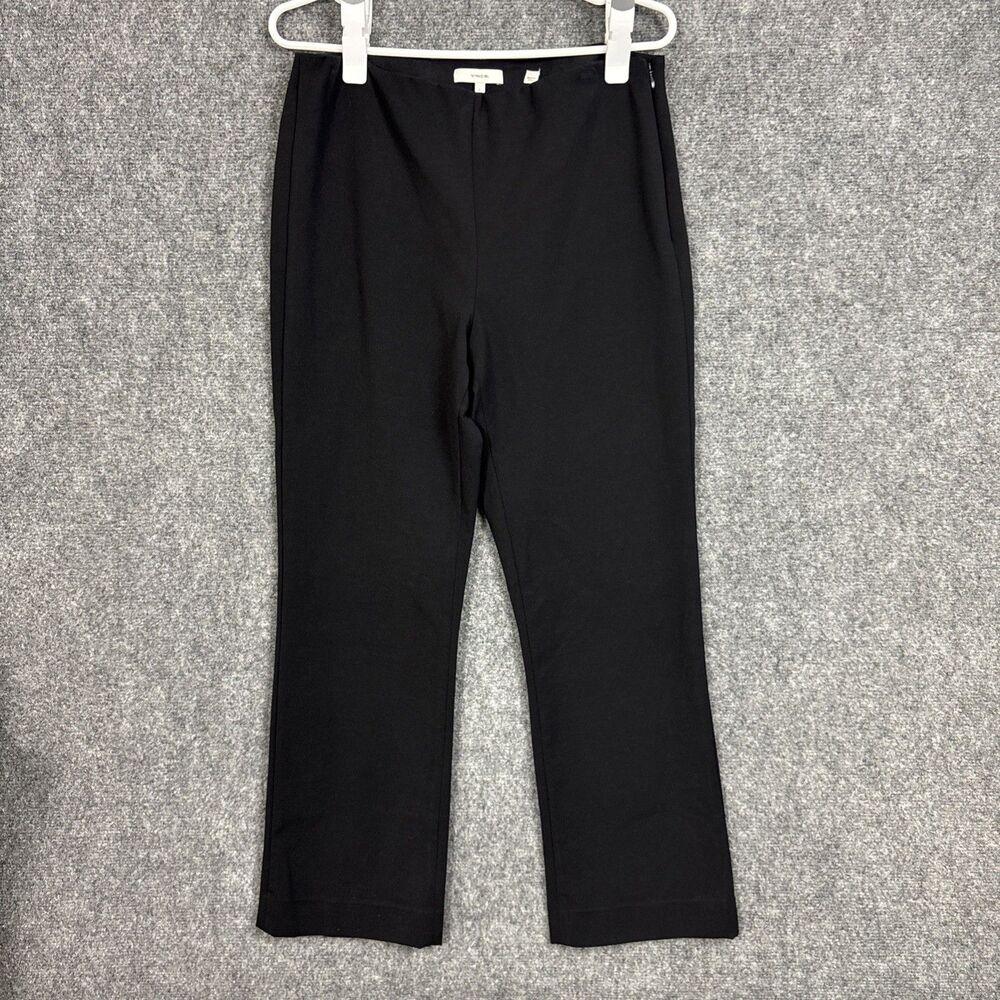 Vince Pants Womens Size L Black Cropped Career Workwear Casual